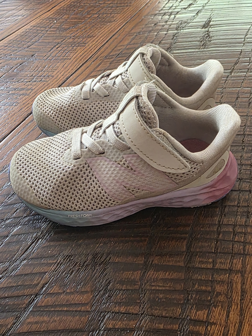 New Balance Kids' Pink Mesh Athletic Sneakers